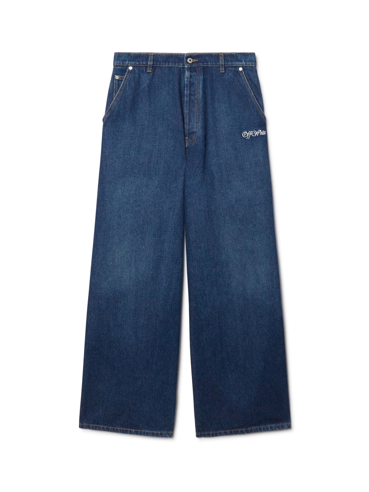 Script Wide Jeans