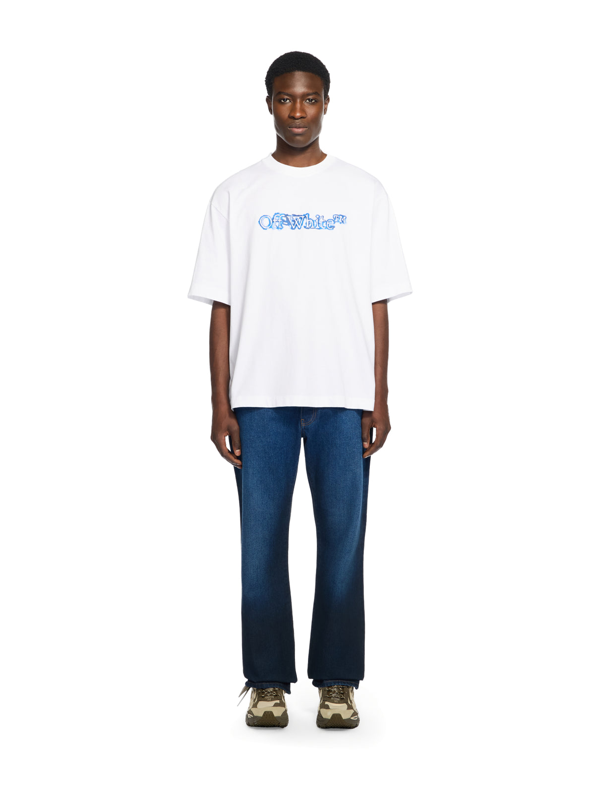 Spray Diagonal Relax Jeans
