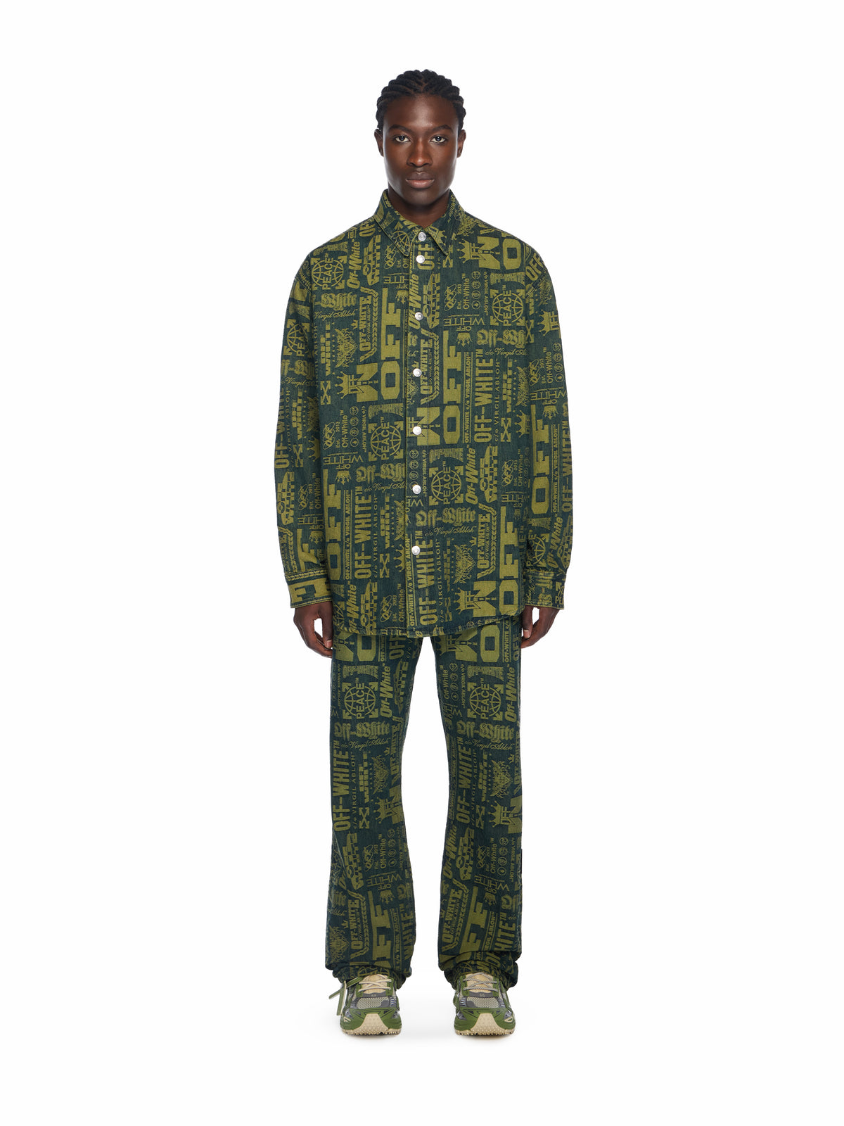Multilogo Jacquard Relaxed Jeans