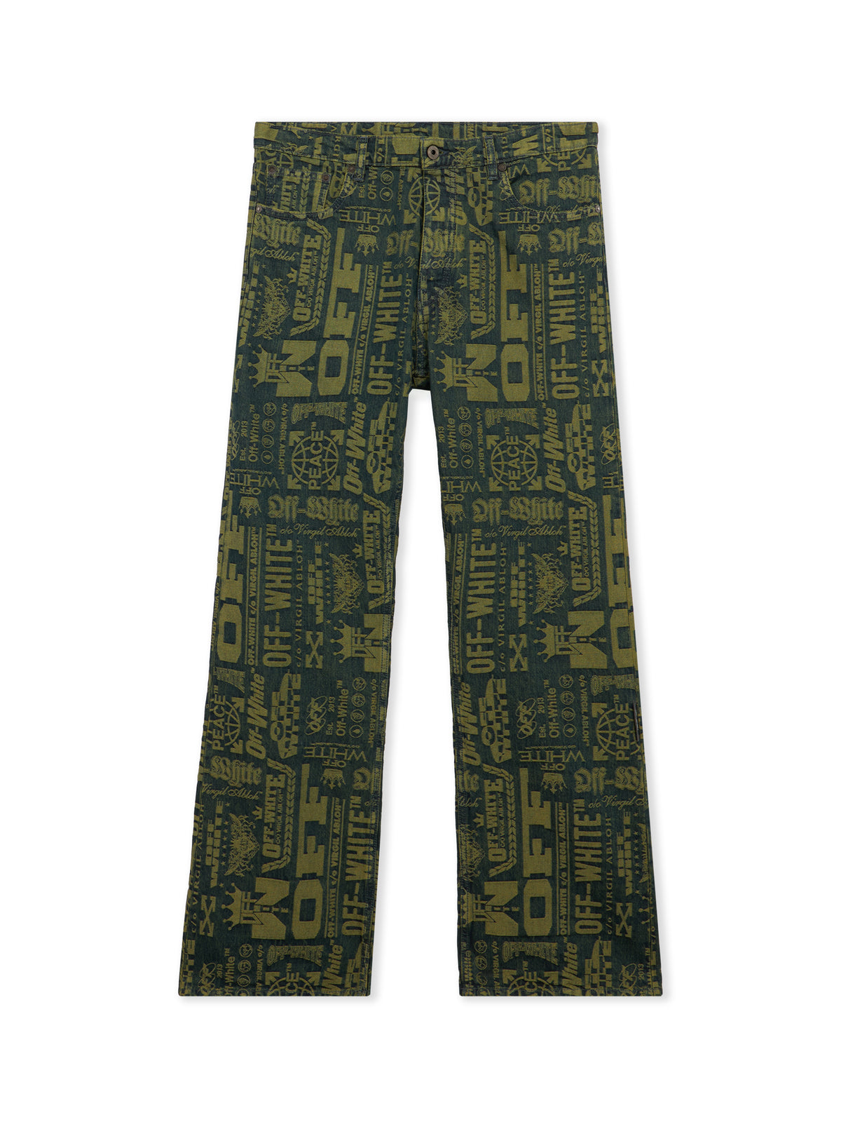 Multilogo Jacquard Relaxed Jeans