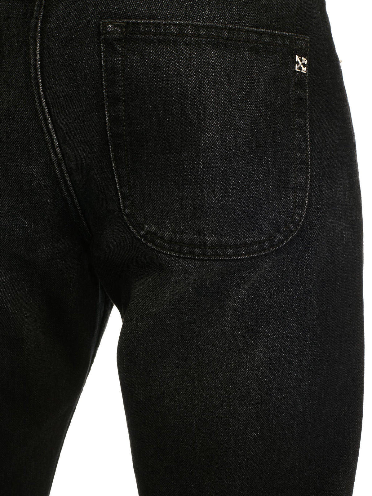 OFF WHITE Arr Skinny Jeans BLACK OMYA18LS25DEN002