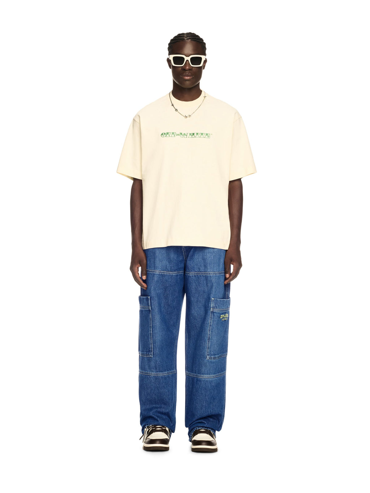 Off Irreg Den Cargo Jeans