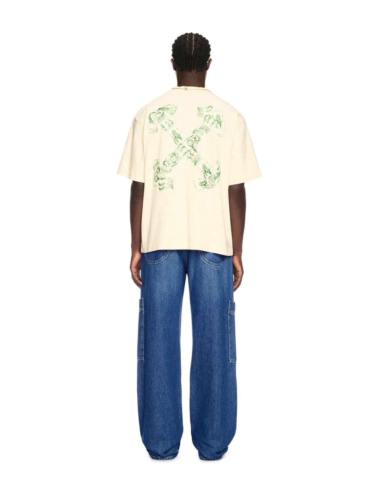 OFF WHITE Off Irreg Den Cargo Jeans BLUE OMYA18QS25DEN001