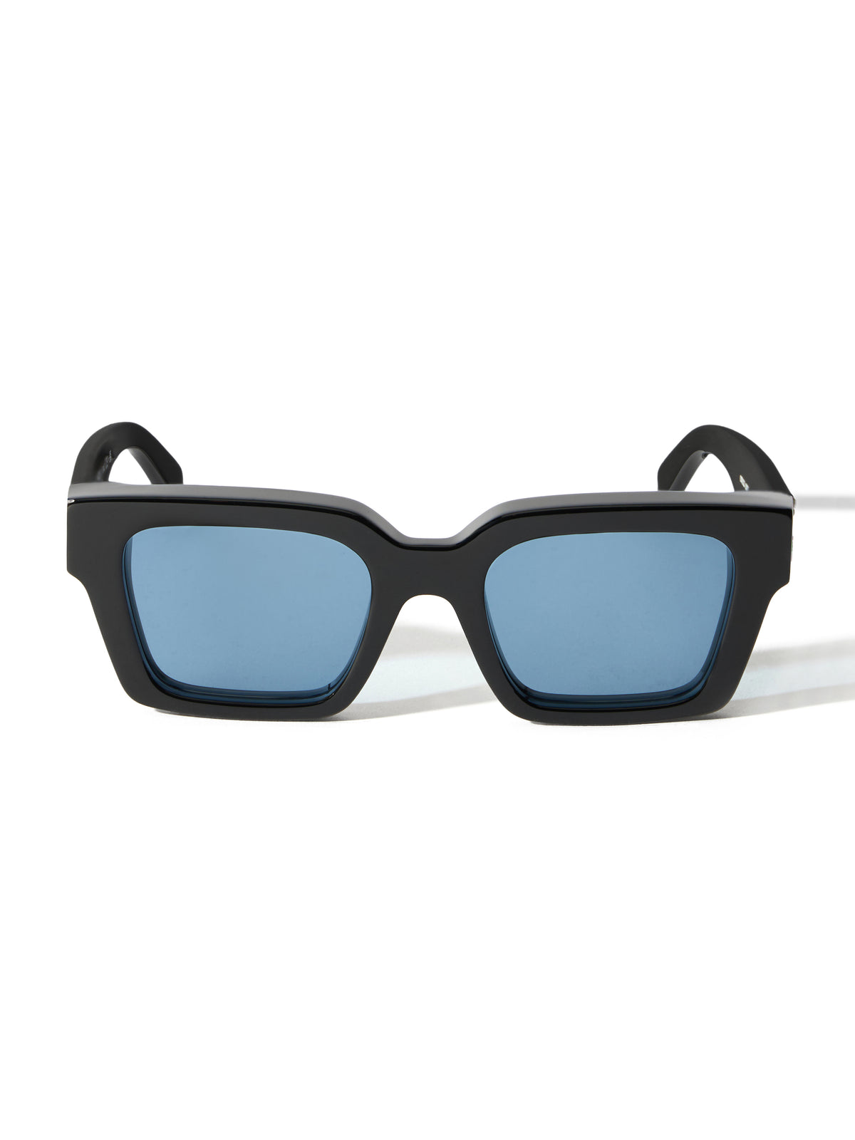 OFF WHITE Virgil L Light Blue Lens Sunglasses Shiny Black OW1022103753