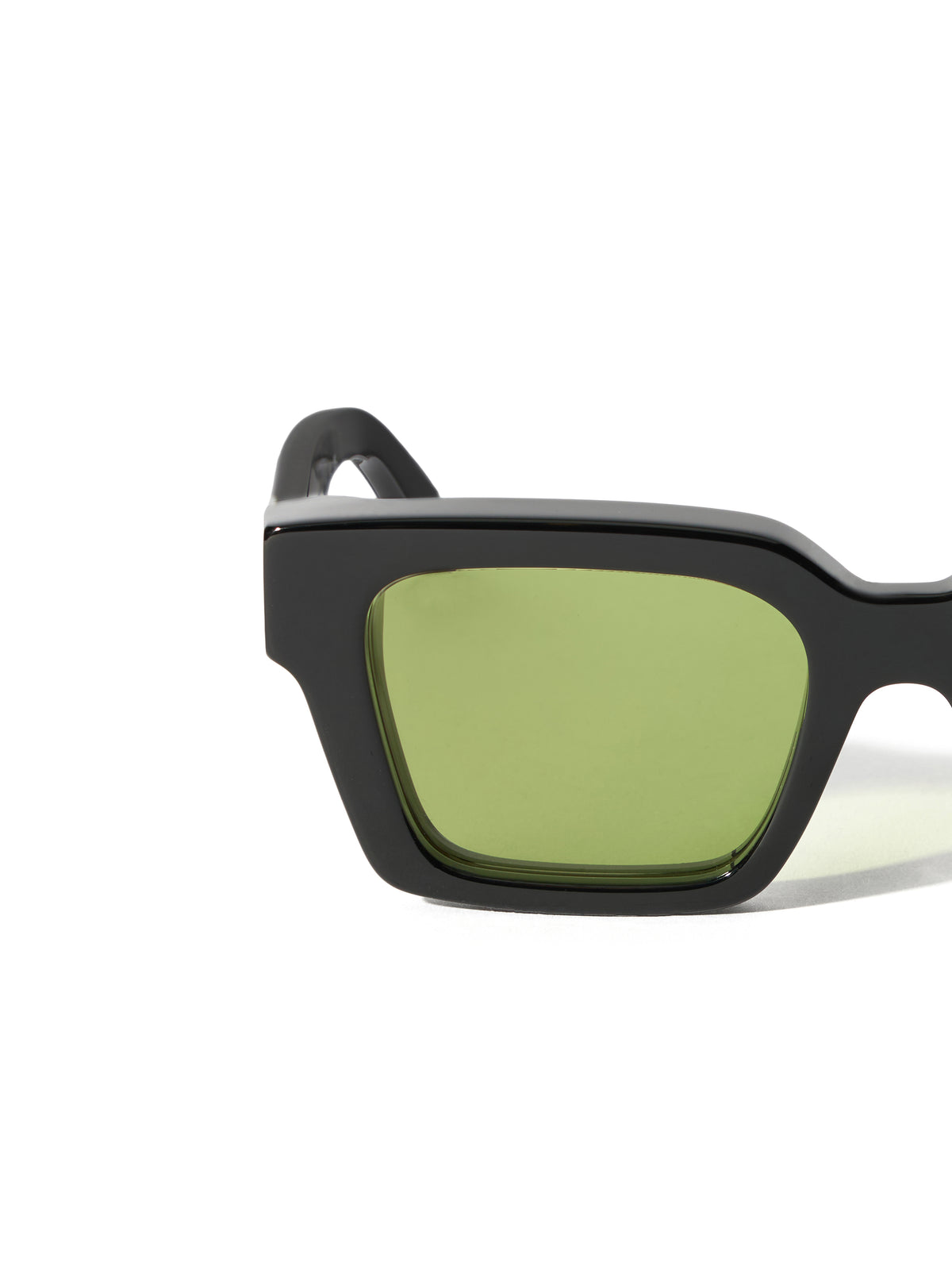 OFF WHITE Virgil L Light Green Lens Sunglasses Shiny silver OW1022105053
