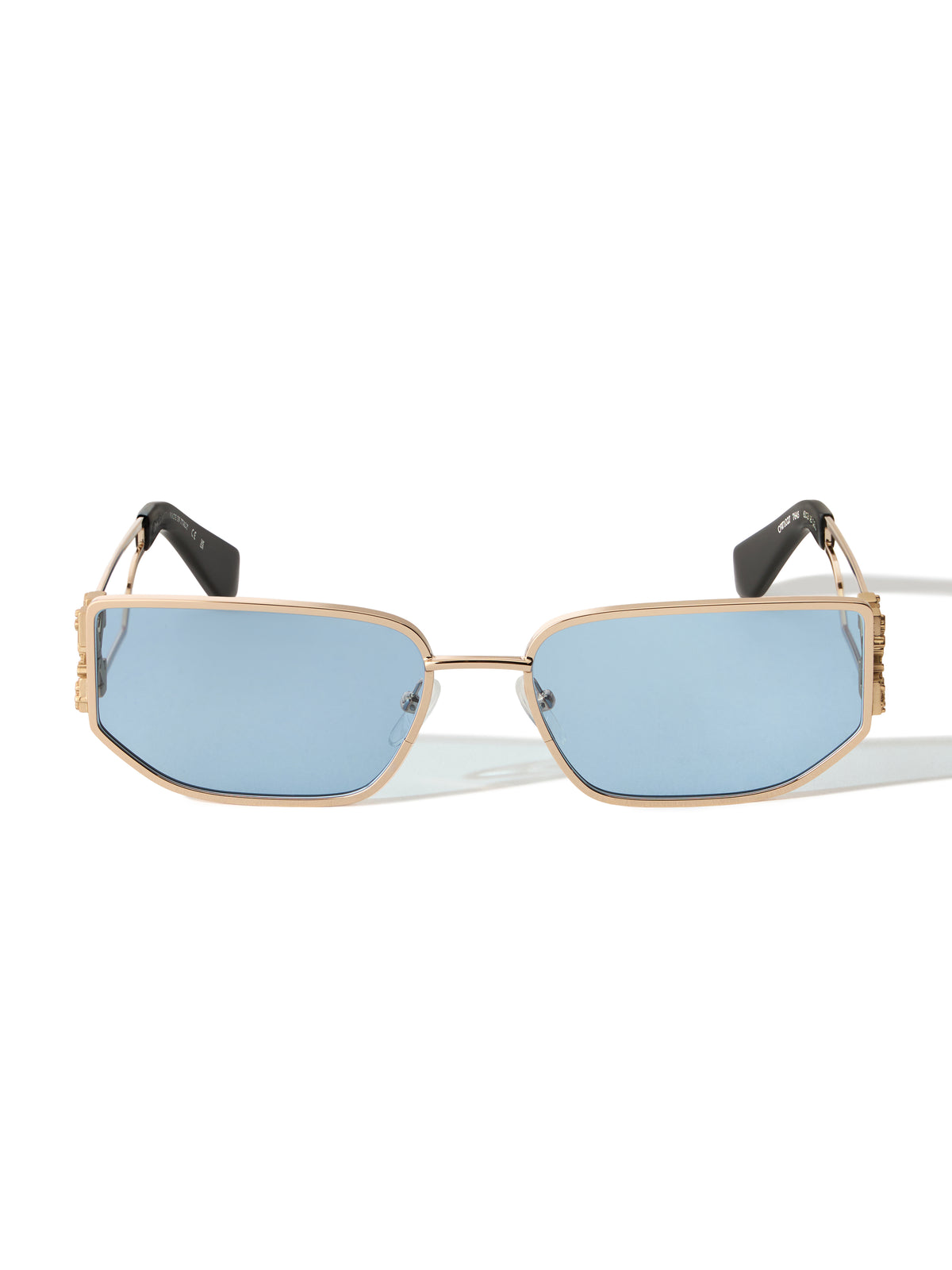 OFF WHITE Allen Blue Lens Sunglasses Shiny Gold OW1027764560