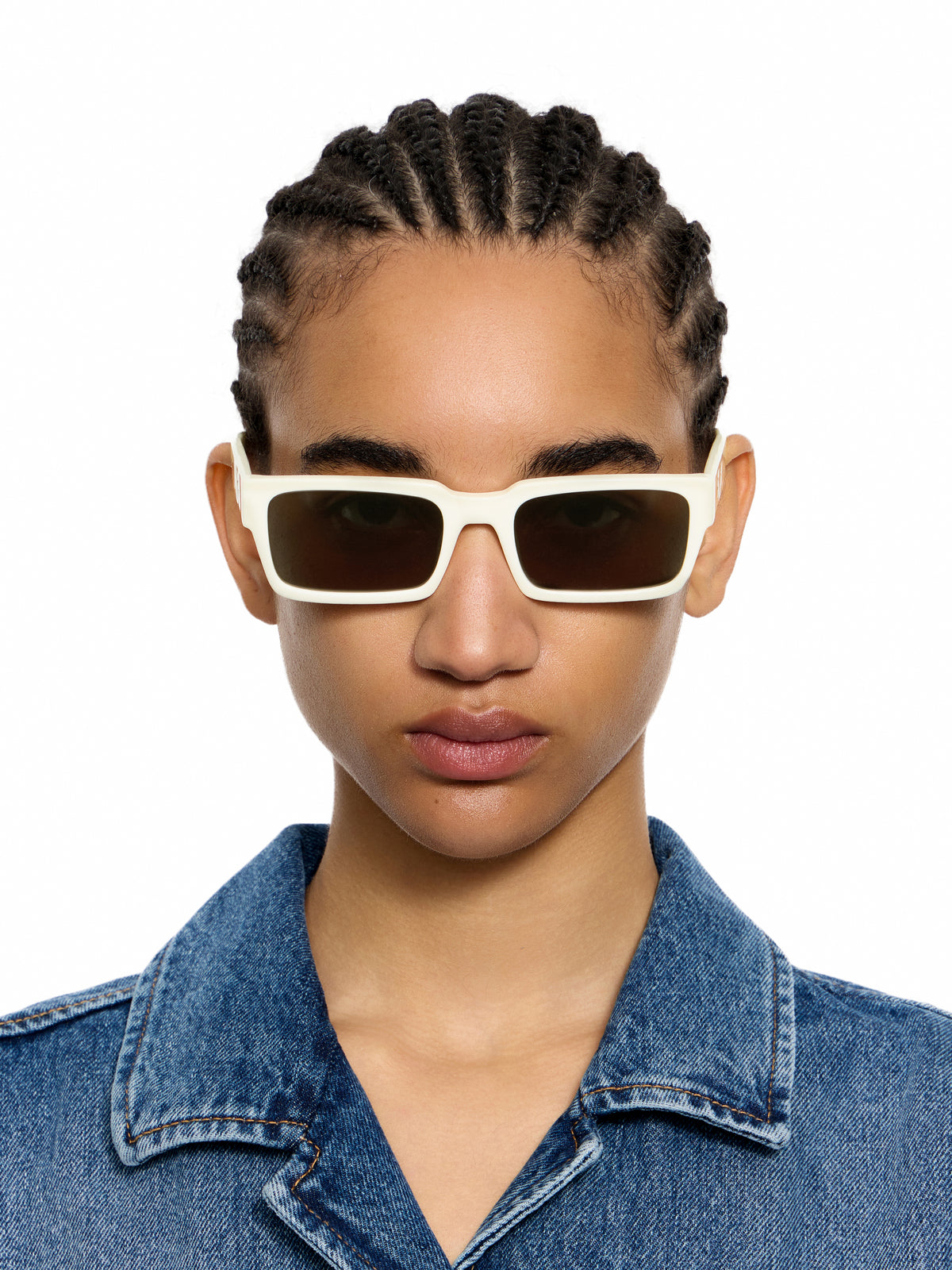 OFF WHITE Huntington Smoke Lens Sunglasses Shiny Black OW1032010755