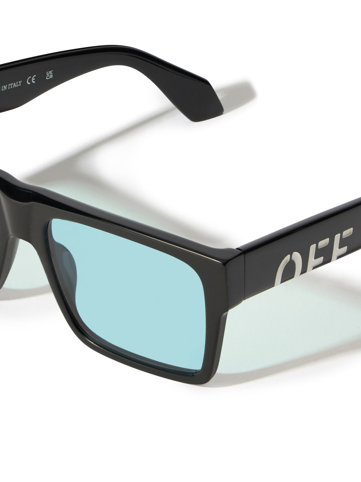 OFF WHITE Casper Light Blue Lens Sunglasses SHINY GLACIER OW1034104056