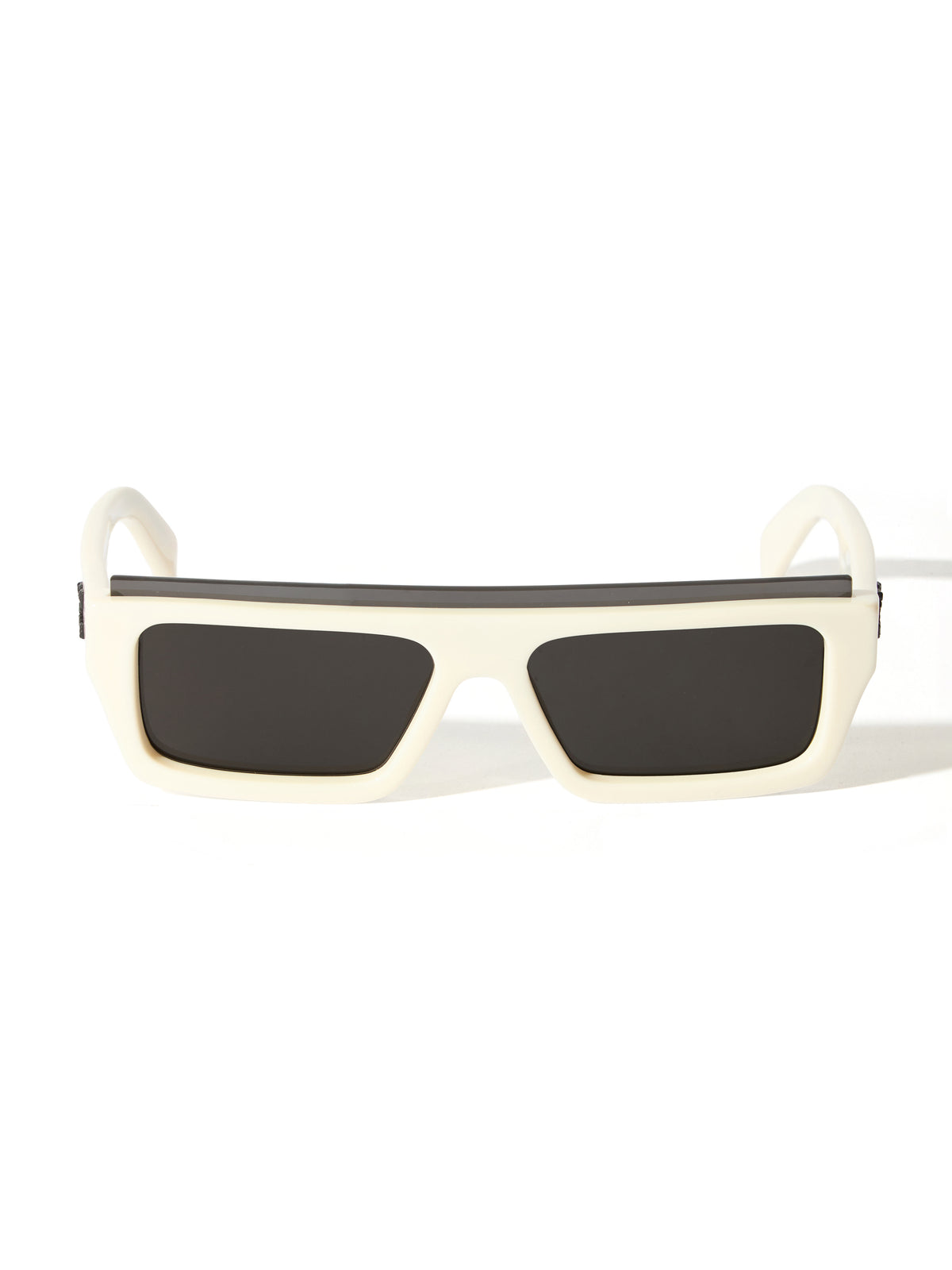 OFF WHITE Elizabeth S Dark Grey Lens Sunglasses Shiny Black OW10480107137
