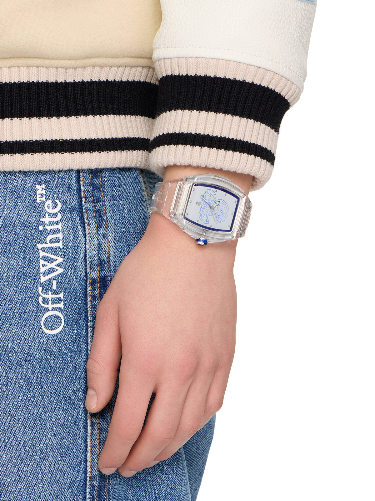 OFF WHITE "Beat" Watch White OW1G003P