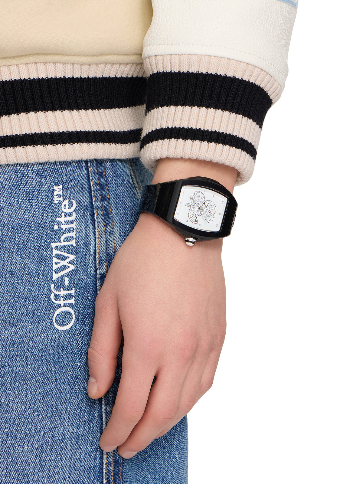 OFF WHITE "Beat" Watch Black OW1G003P