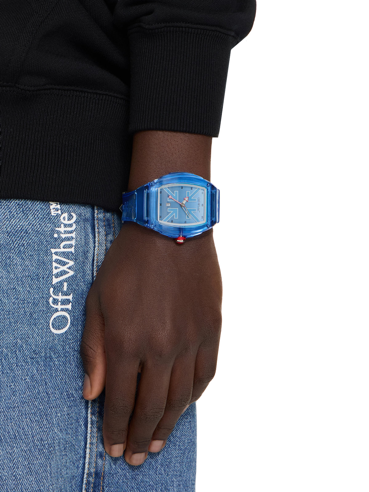 OFF WHITE "Beat" Watch Blue OW1G003P