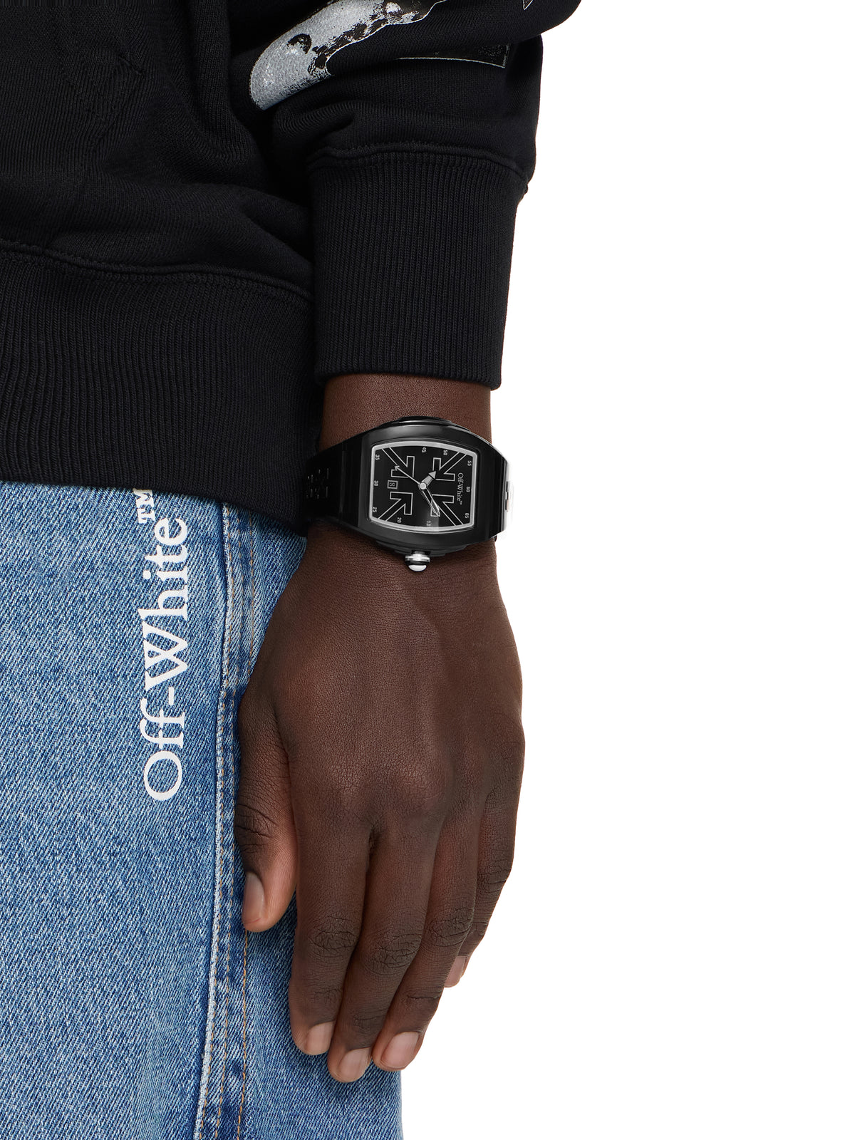 OFF WHITE "Beat" Watch Black OW1G003P