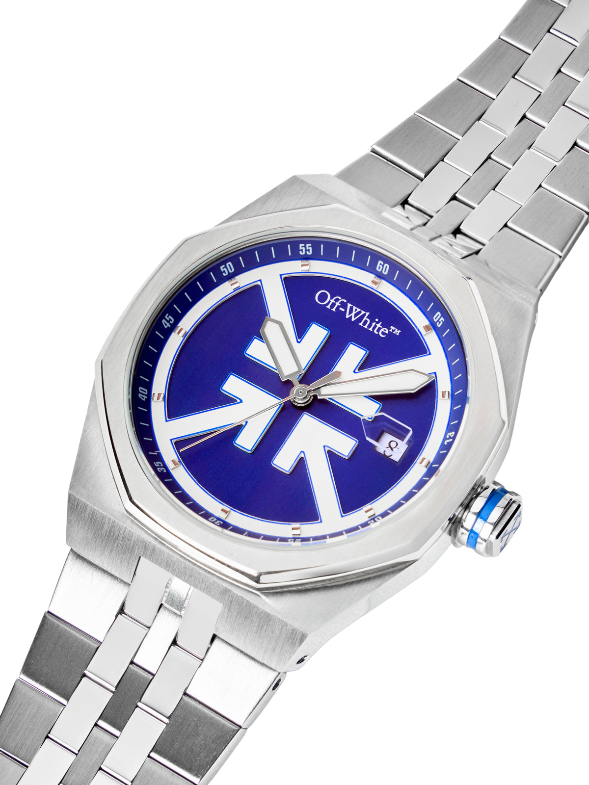 OFF WHITE "No Grid" Watch Silver OW1G007M