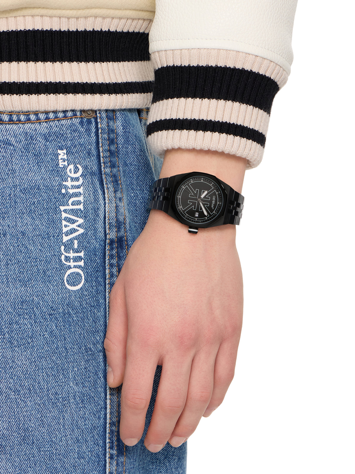 OFF WHITE "No Grid" Watch Black OW1G007M