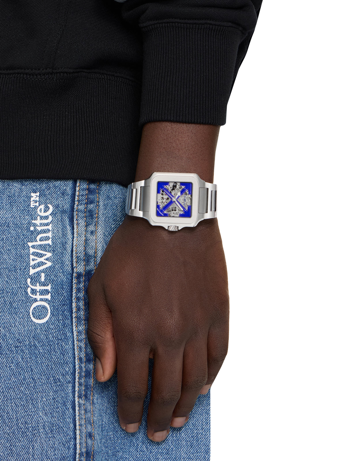 OFF WHITE "Proto Auto" Watch Silver OW1G008M