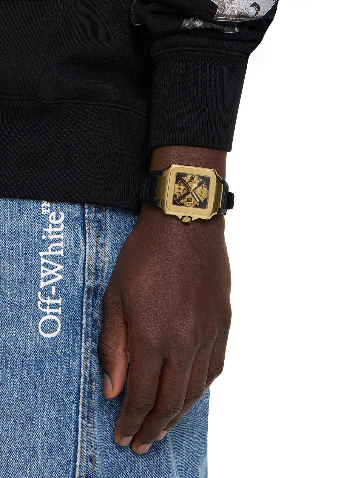 OFF WHITE "Proto Auto" Watch Gold OW1G008P