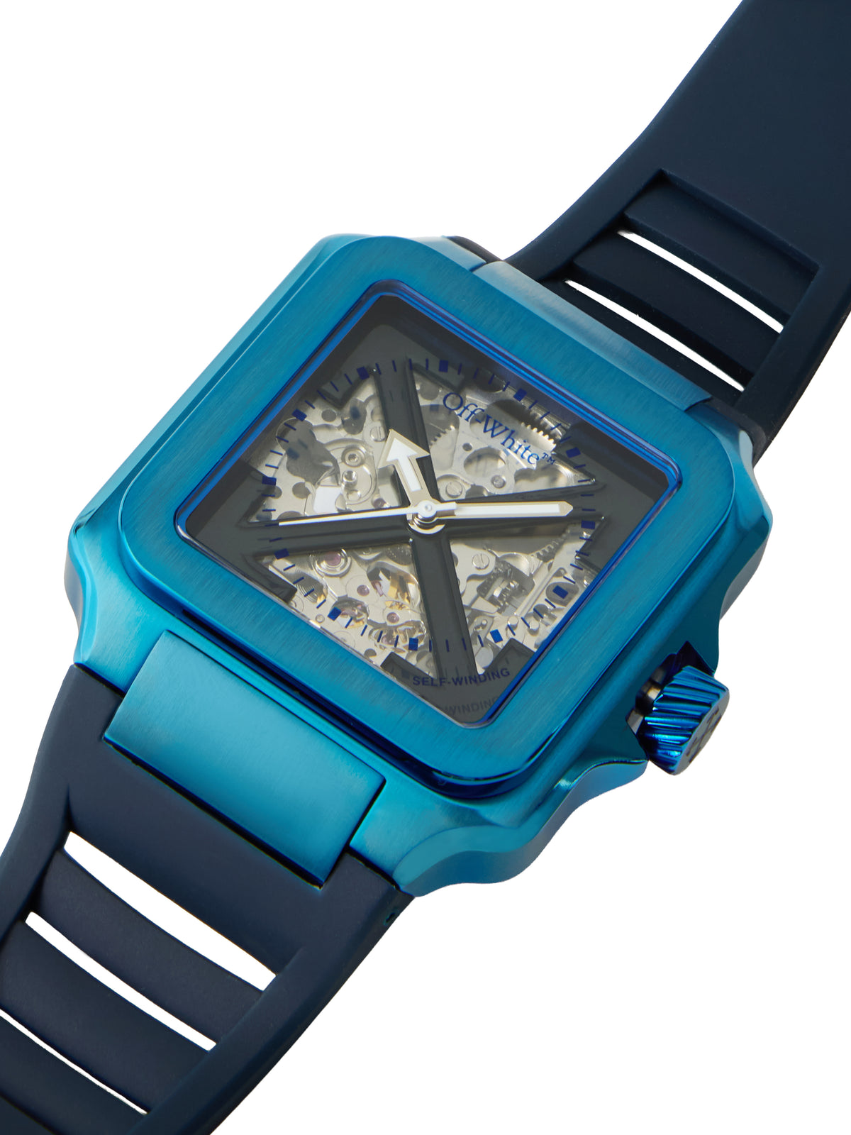OFF WHITE "Proto Auto" Watch Blue OW1G008P