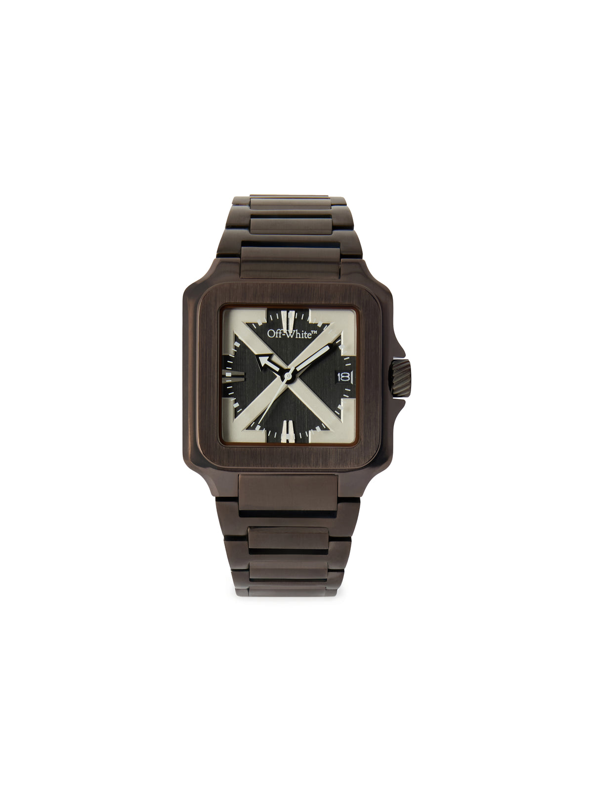 OFF WHITE "Proto Layer" Watch Brown OW1G009M