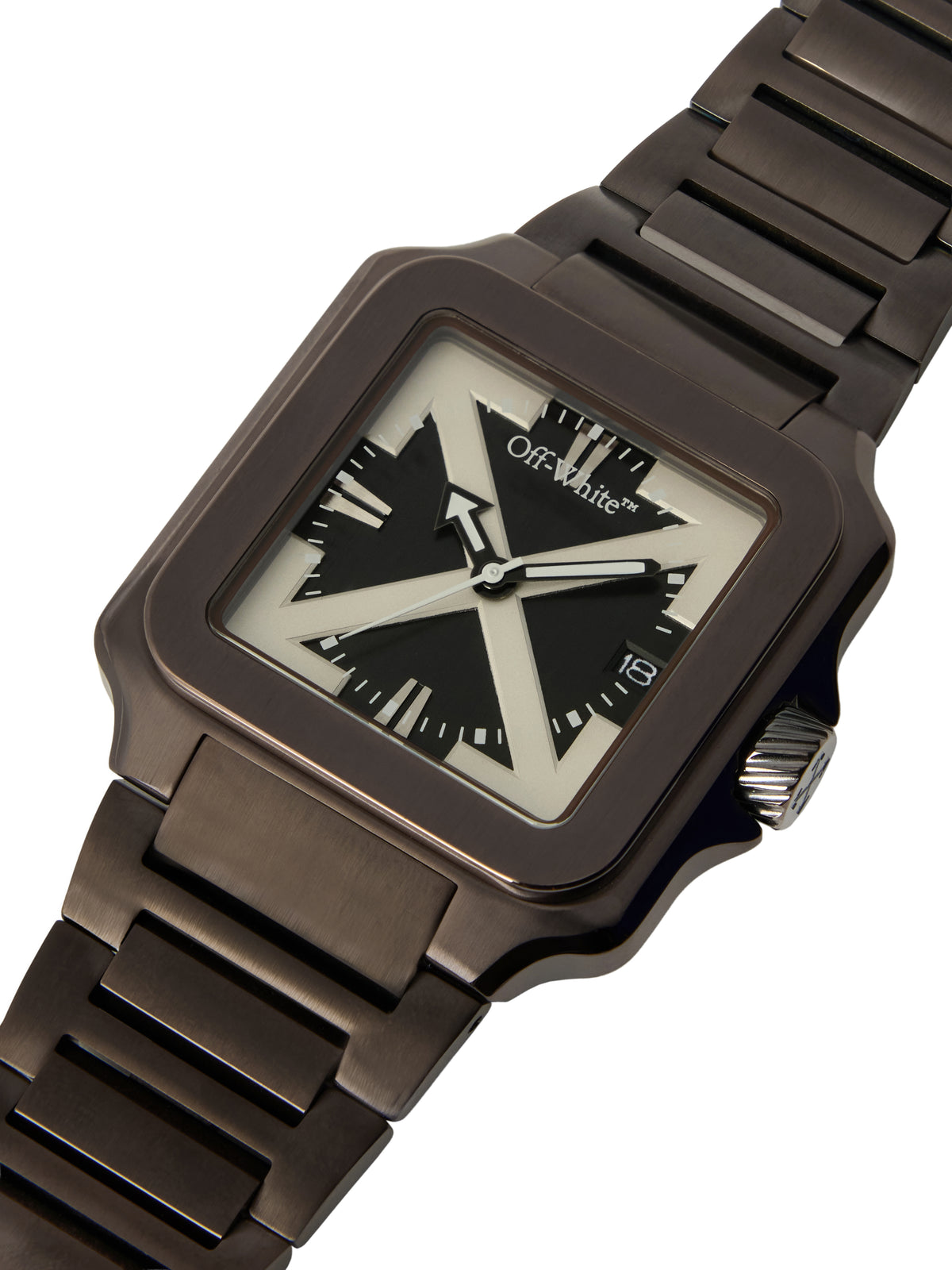 OFF WHITE "Proto Layer" Watch Brown OW1G009M