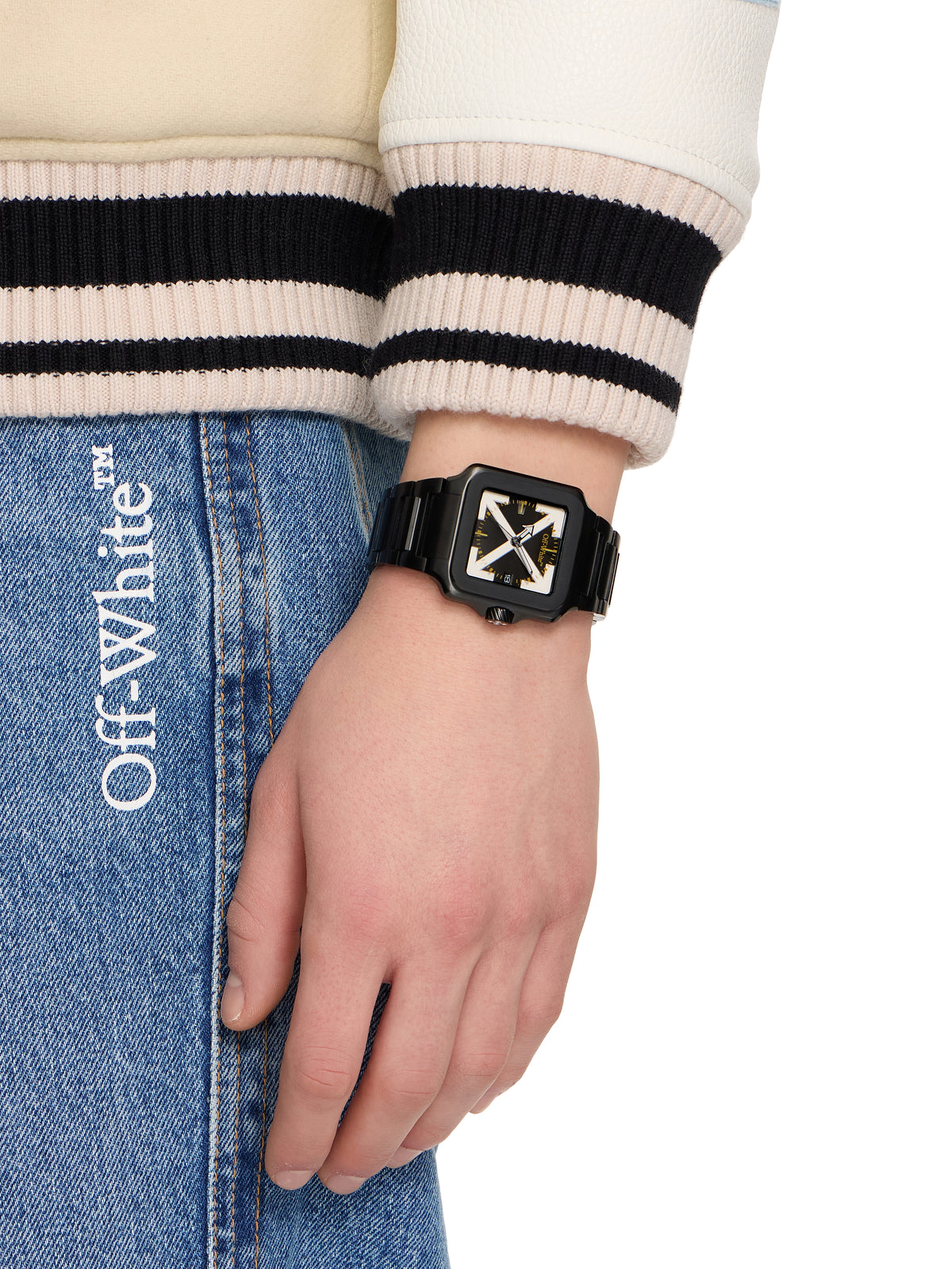 OFF WHITE "Proto Layer" Watch Black OW1G009M