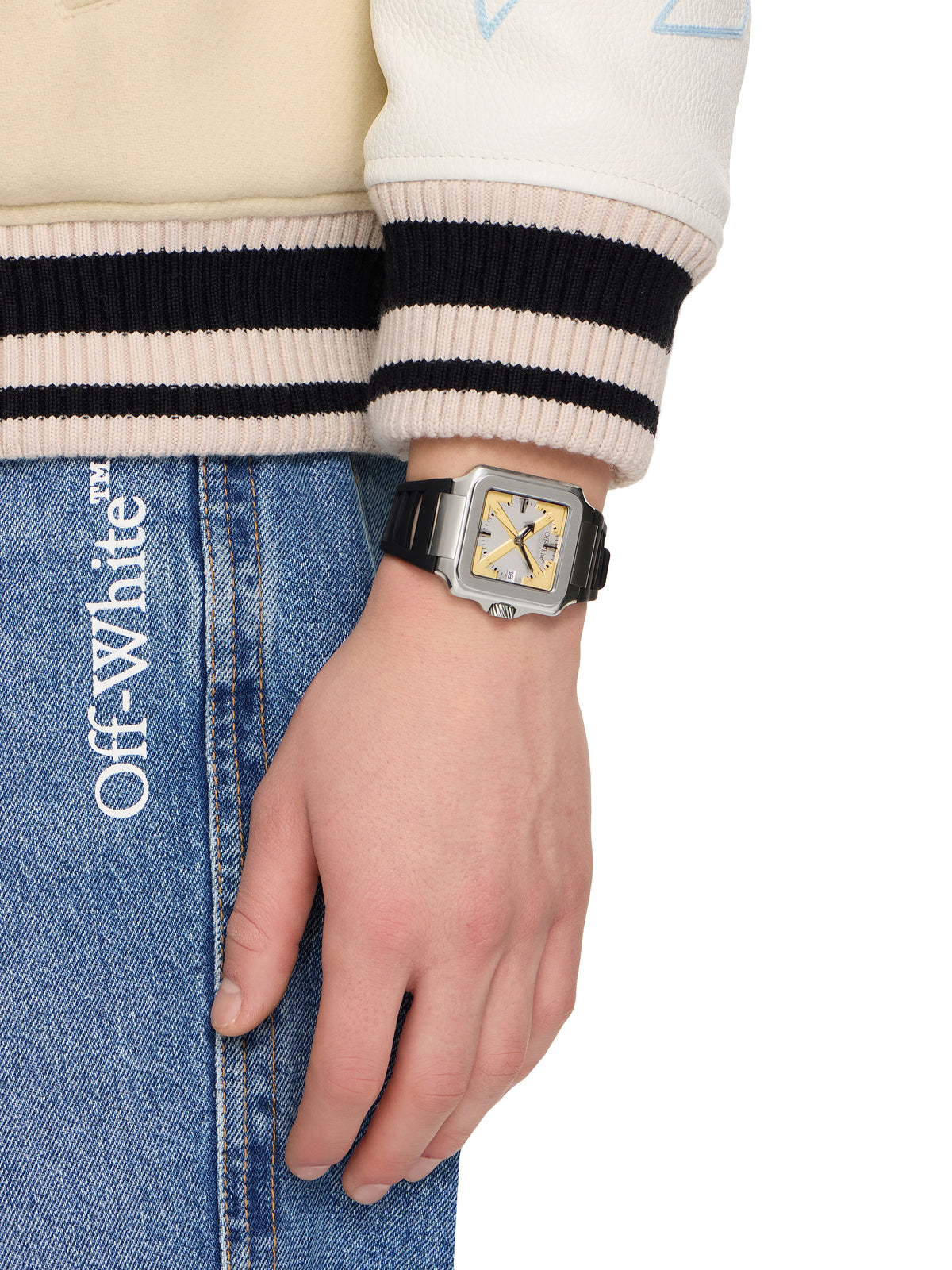 OFF WHITE "Proto Layer" Watch Silver OW1G009P