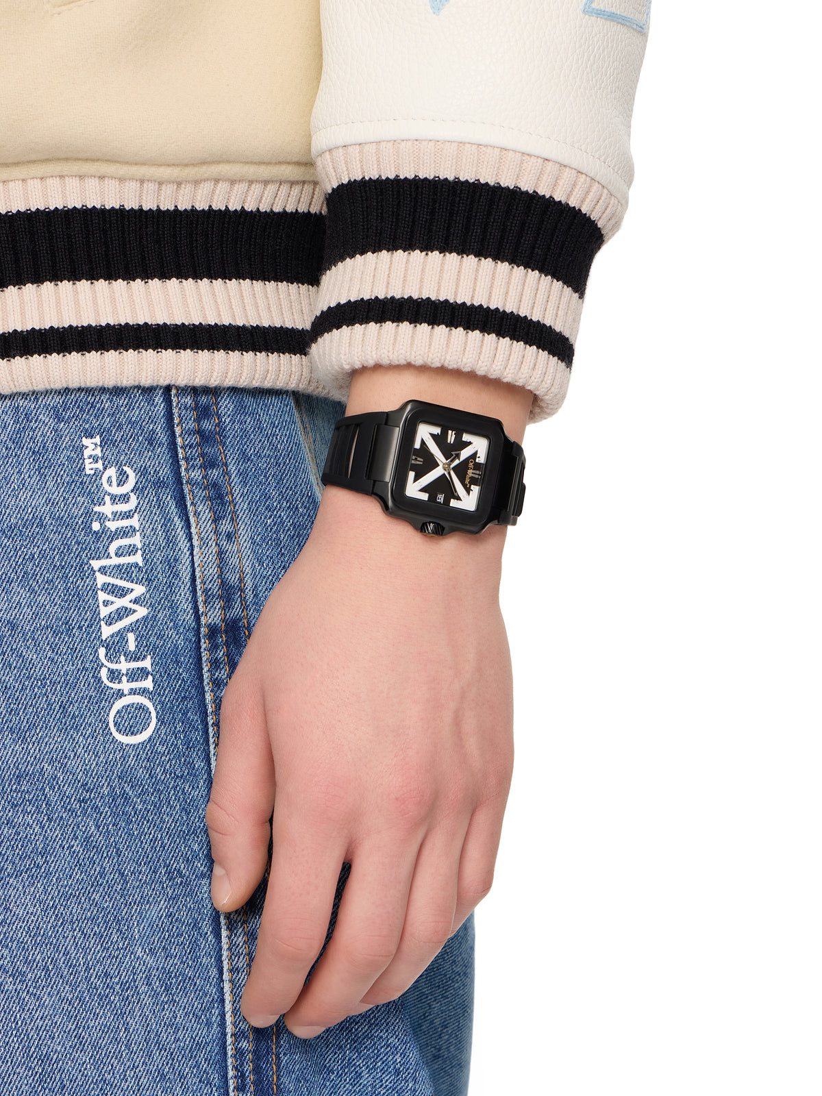 OFF WHITE "Proto Layer" Watch Black OW1G009P