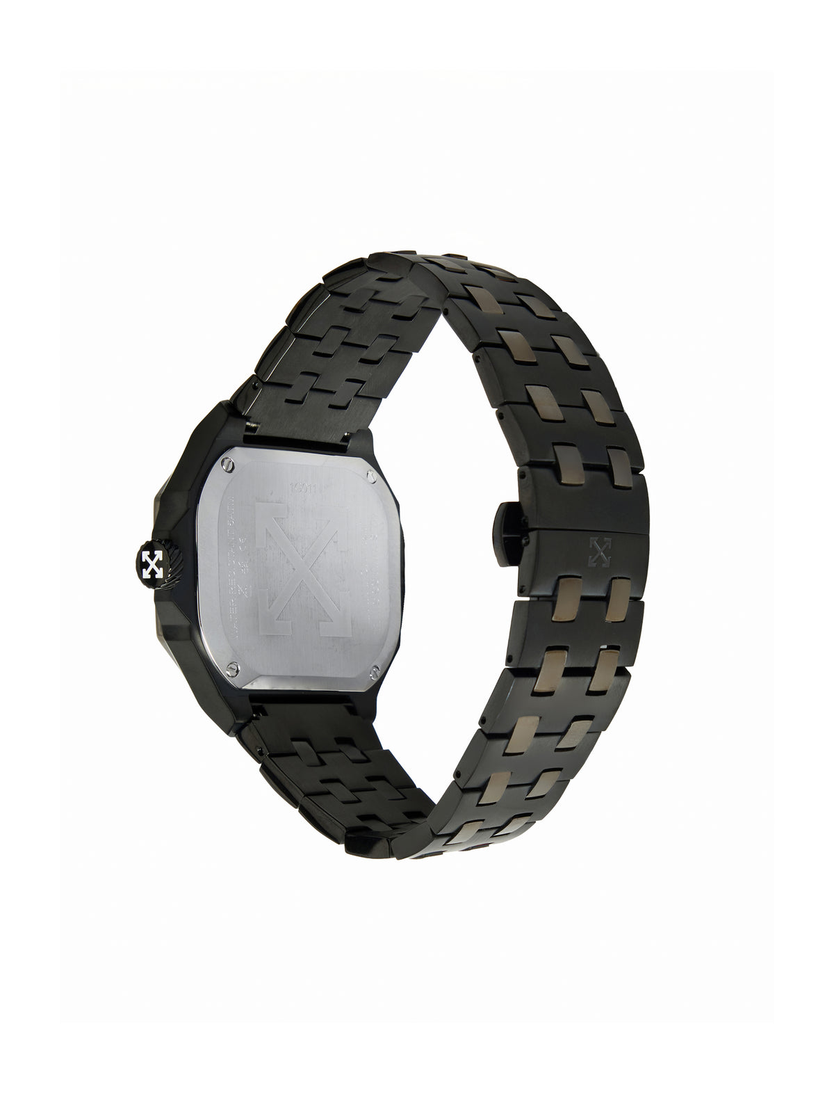 OFF WHITE "Heavy Duty" Watch Two Tone Black & Gun OW1G011M