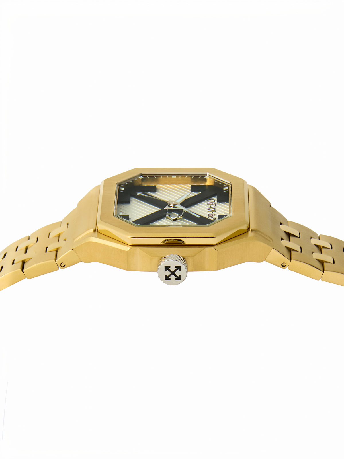 OFF WHITE "Heavy Duty" Watch Two Tone Gold & Silver OW1G011M