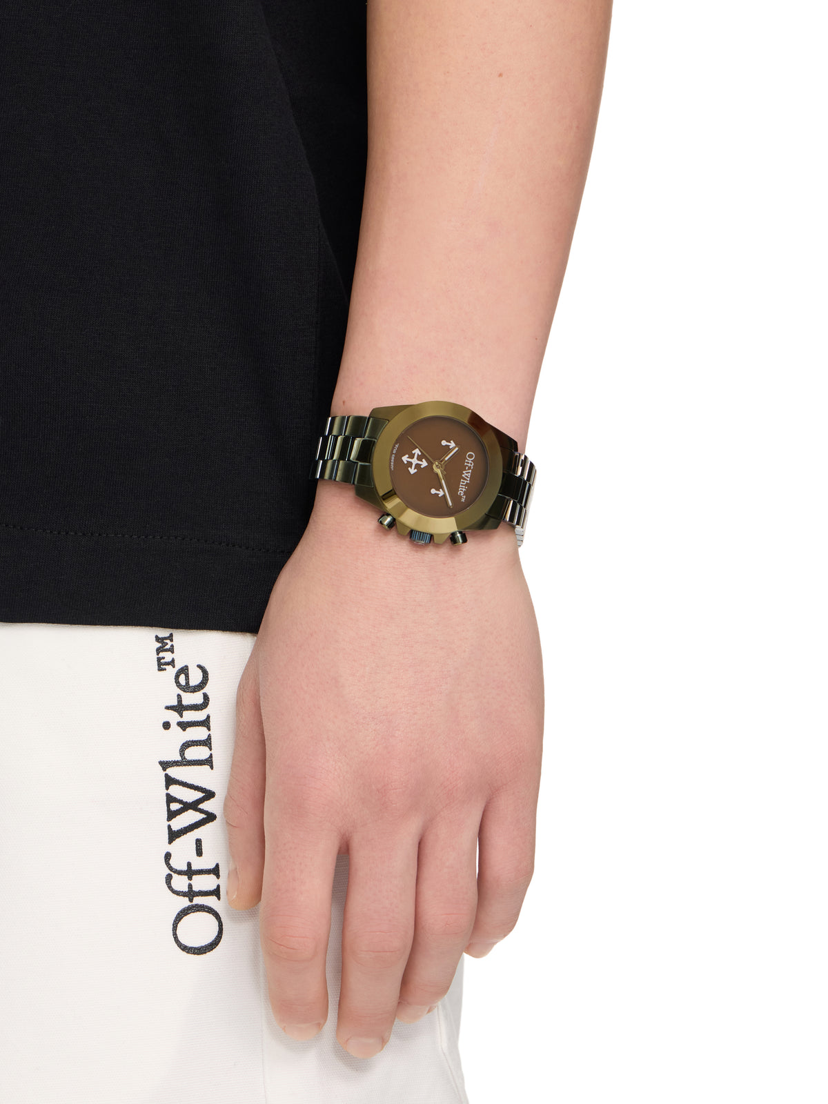OFF WHITE "Reset" Watch Olive OW1G012M