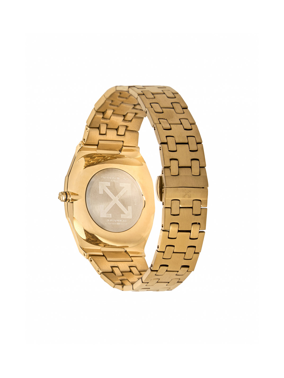 OFF WHITE "On Time" Watch Gold OW1G018M