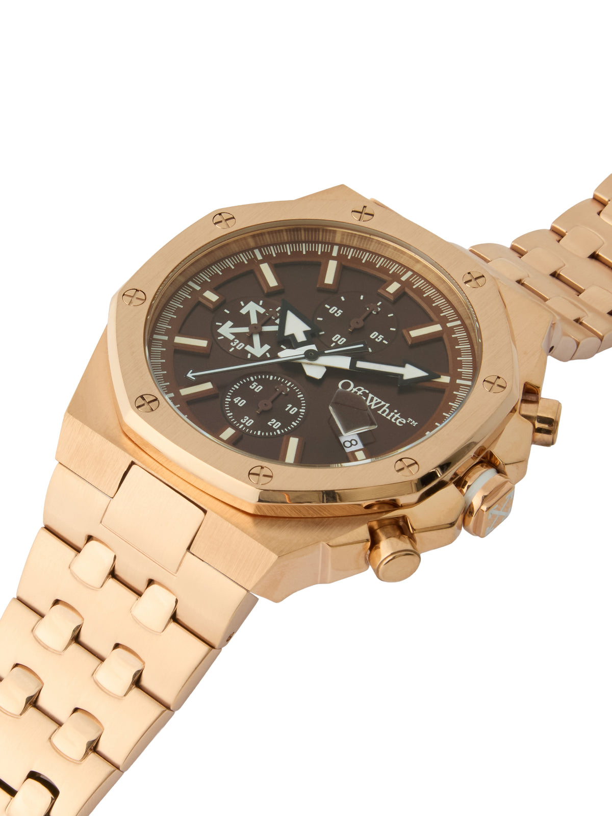 OFF WHITE "High Frequency Chrono" Watch Rose Gold OW1G023M