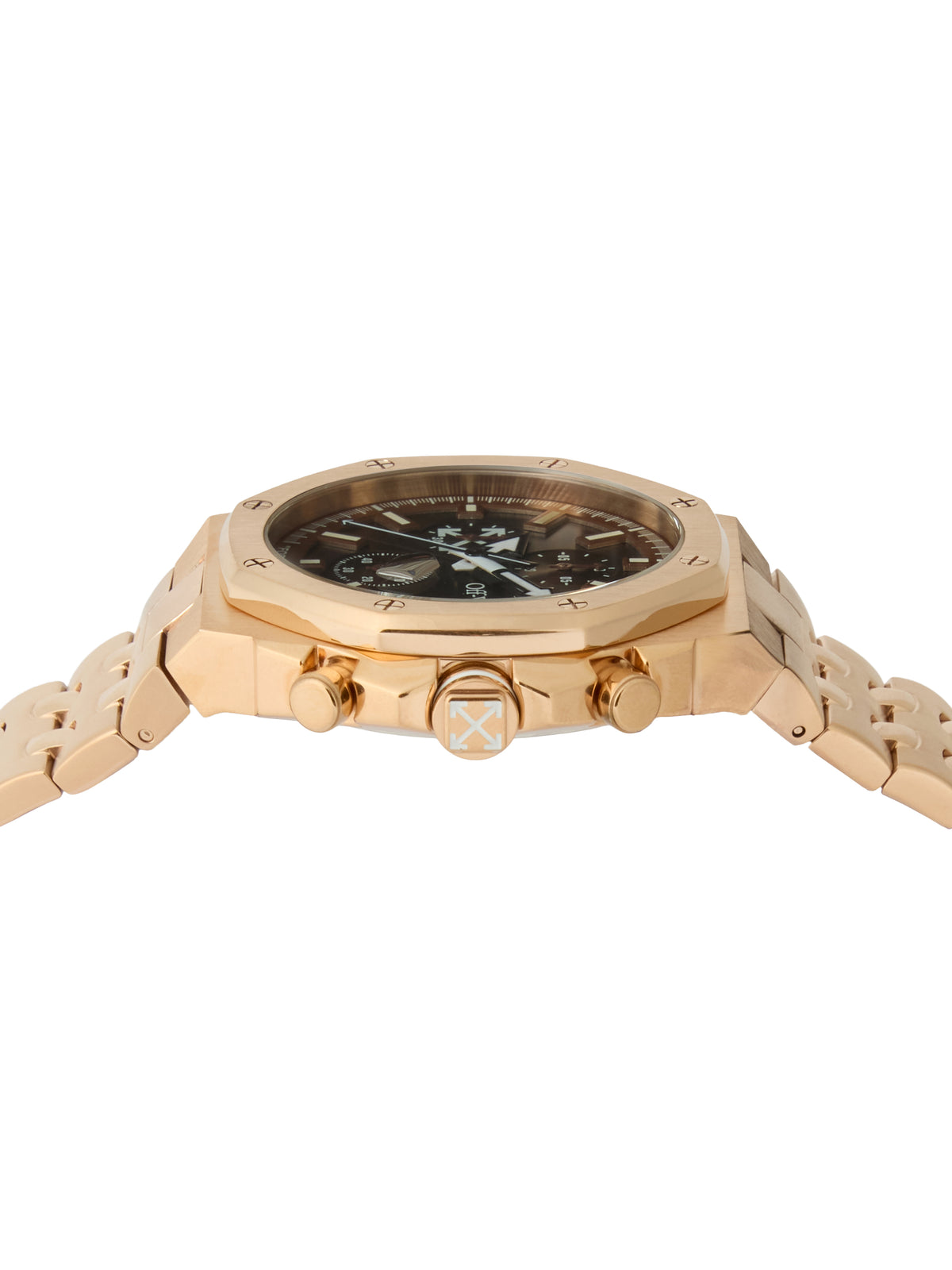 OFF WHITE "High Frequency Chrono" Watch Rose Gold OW1G023M
