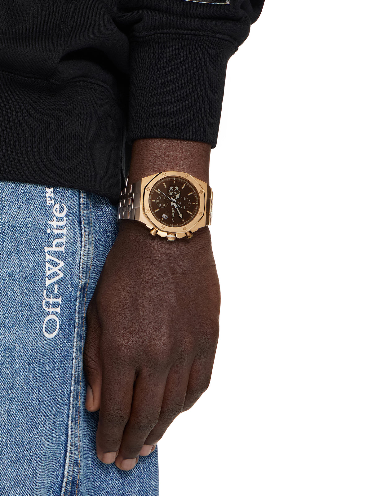 OFF WHITE "High Frequency Chrono" Watch Rose Gold OW1G023M