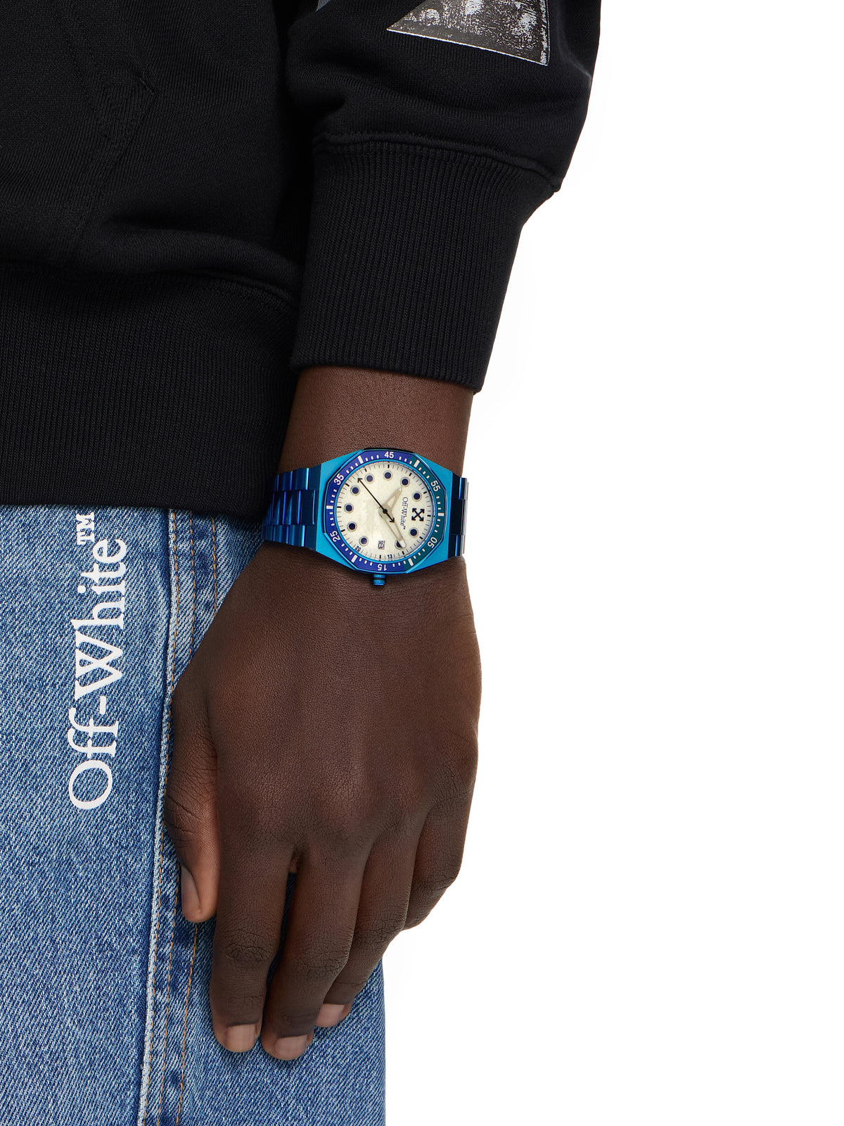 OFF WHITE "Dry Mode" Watch Blue OW1G024M