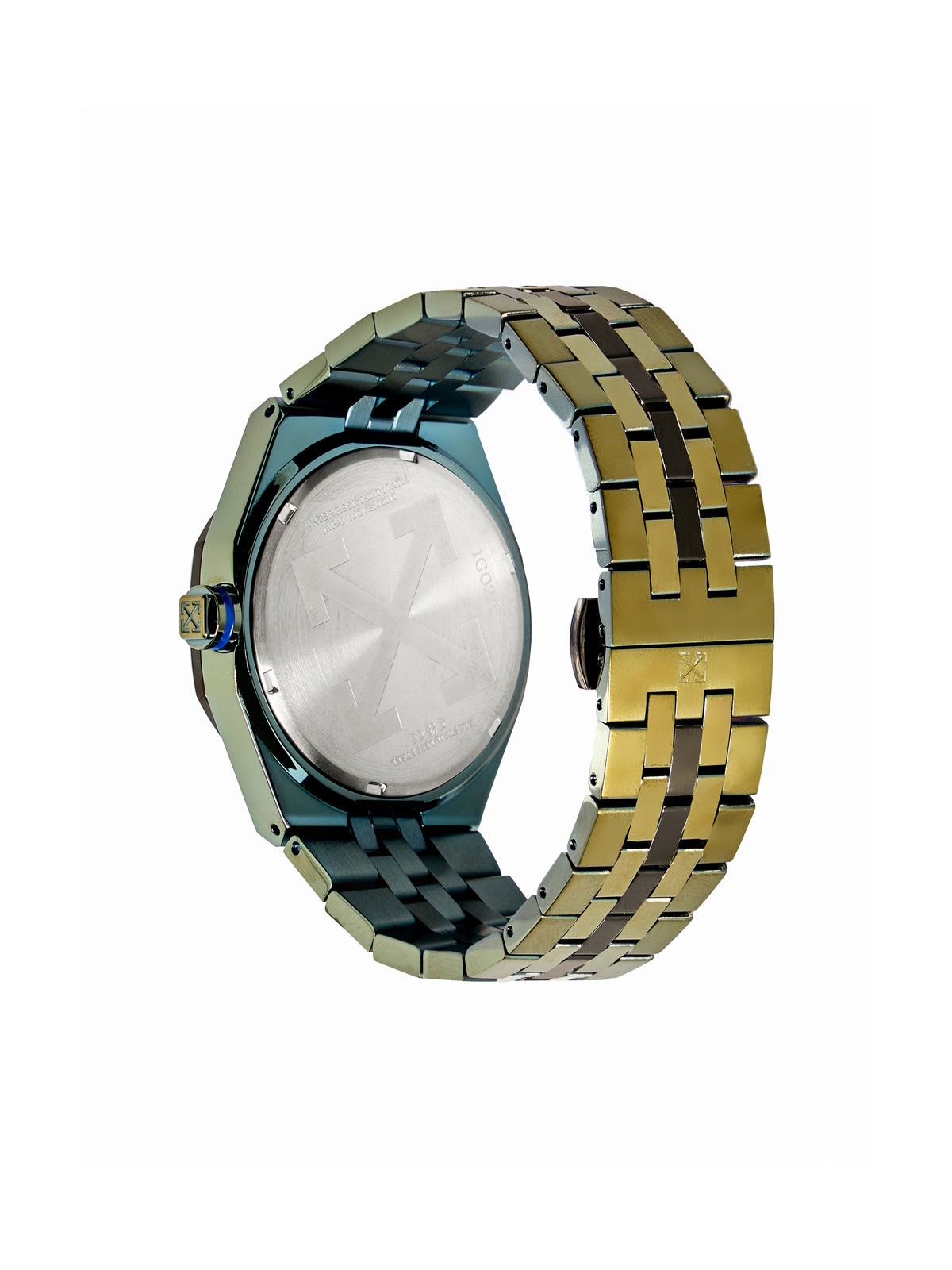 OFF WHITE "Signal" Watch Two Tone Olive & Black OW1G026M