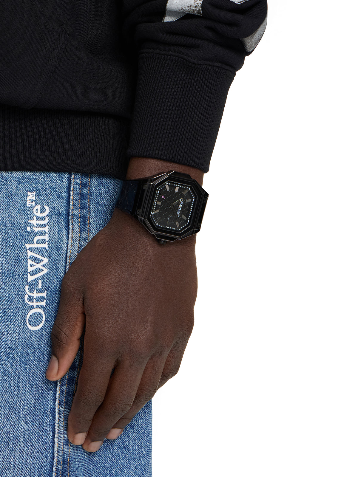 OFF WHITE "Alt" Watch Black OW1G028P