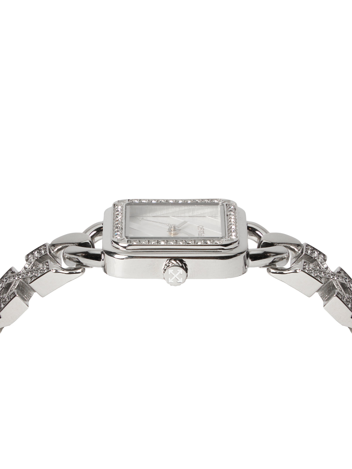 OFF WHITE "Street Bling" Watch Silver OW1L033M