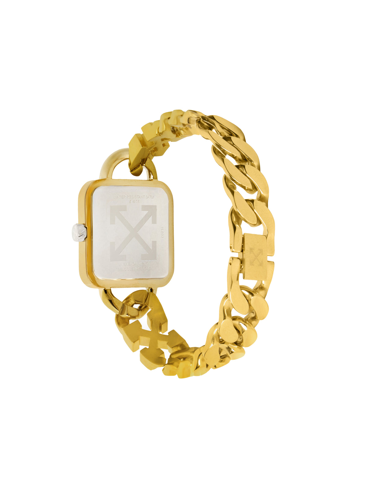 OFF WHITE "Street Bling" Watch Gold OW1L033M