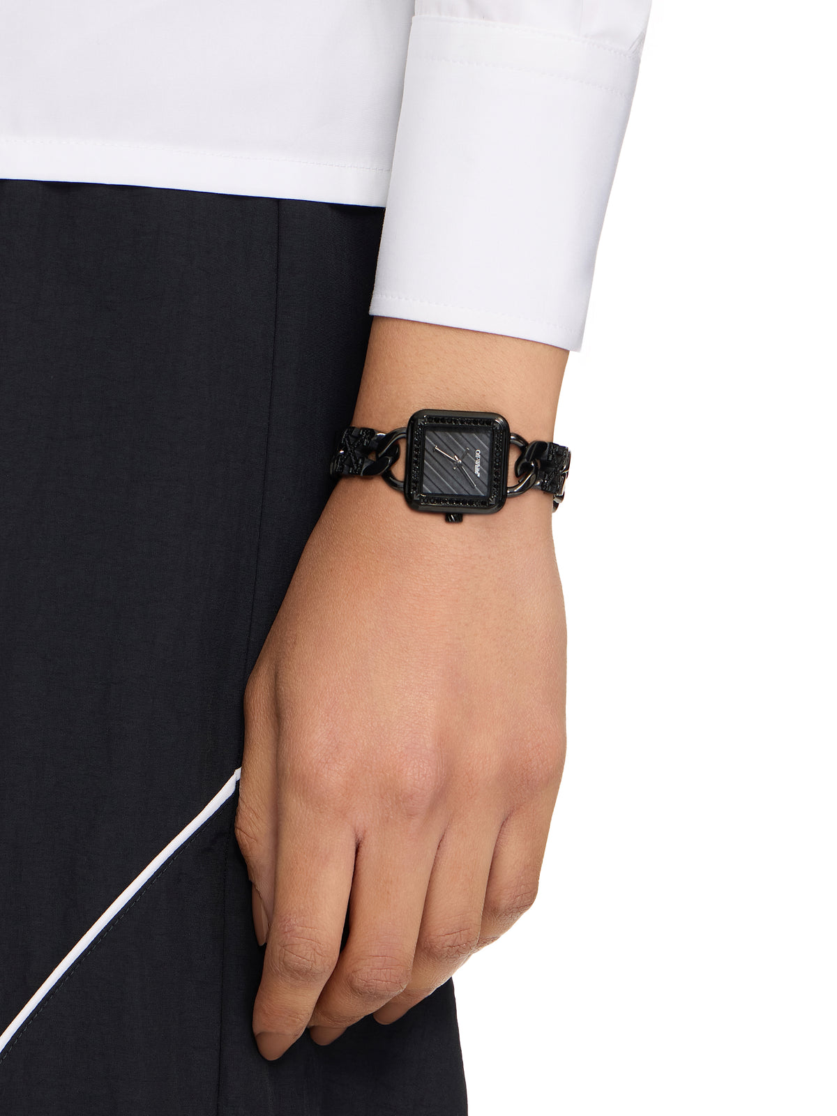 OFF WHITE "Street Bling" Watch Black OW1L033M