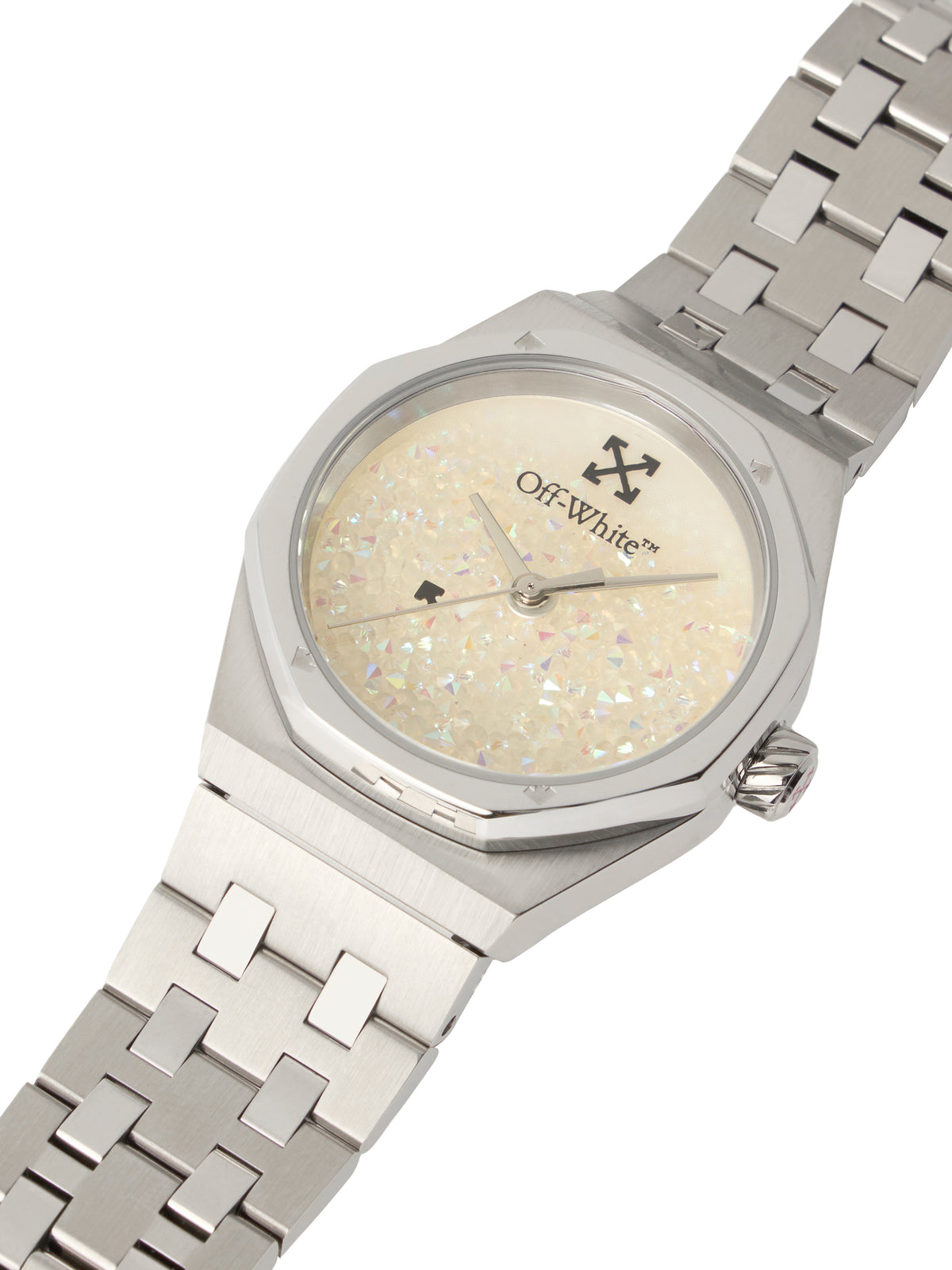 OFF WHITE "Dust" Watch Silver OW1L034M