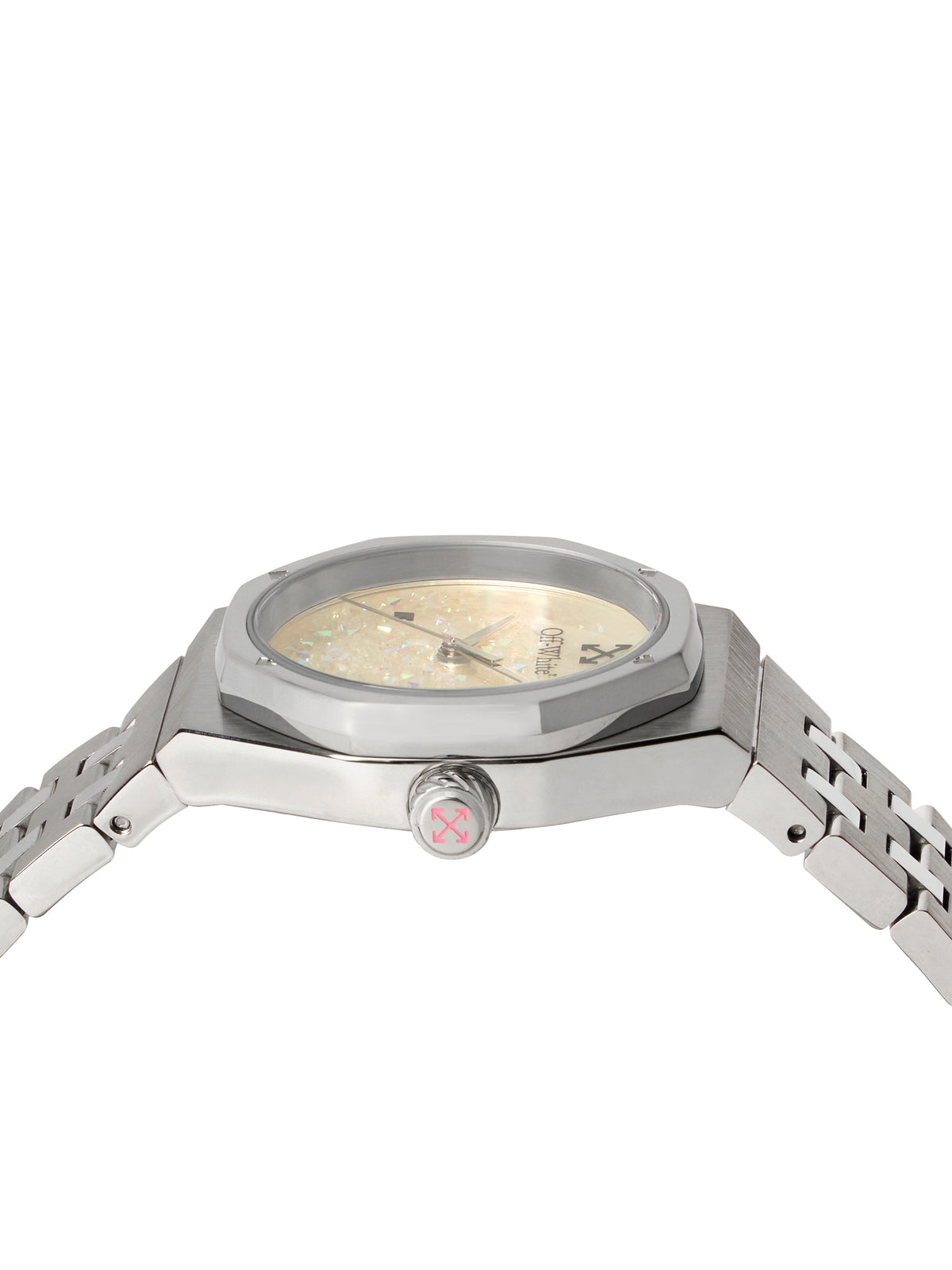 OFF WHITE "Dust" Watch Silver OW1L034M