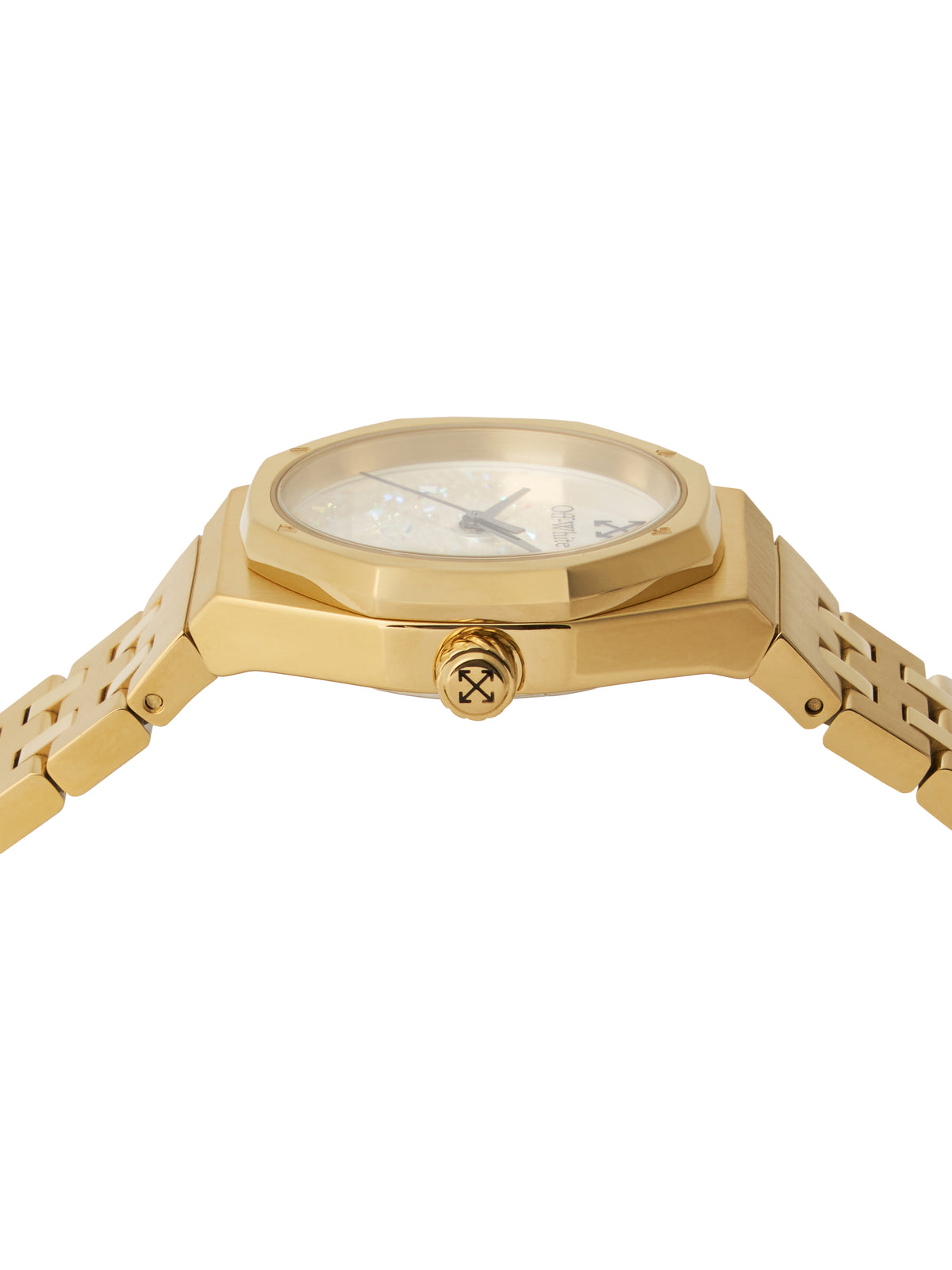 OFF WHITE "Dust" Watch Gold OW1L034M