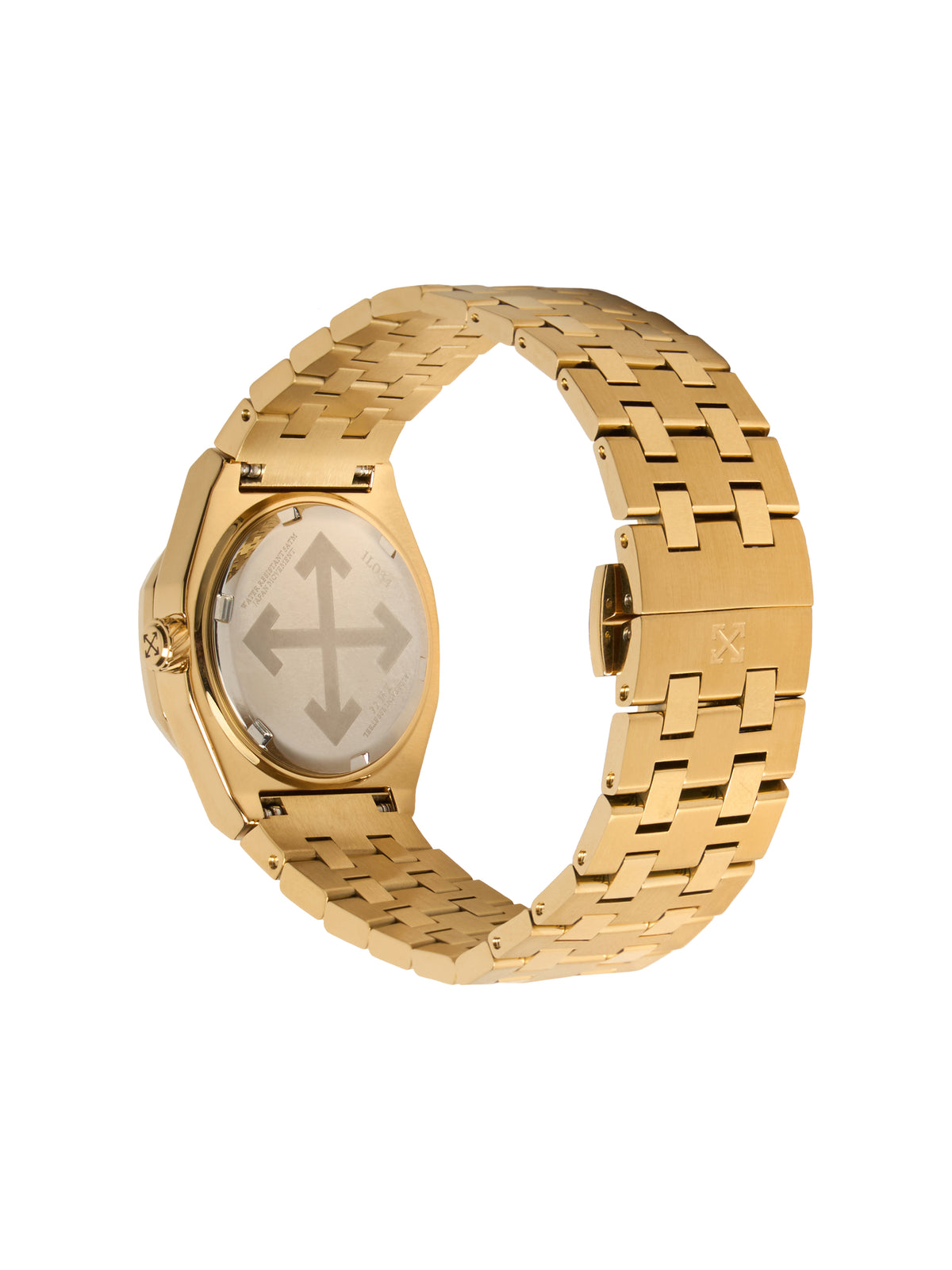 OFF WHITE "Dust" Watch Gold OW1L034M