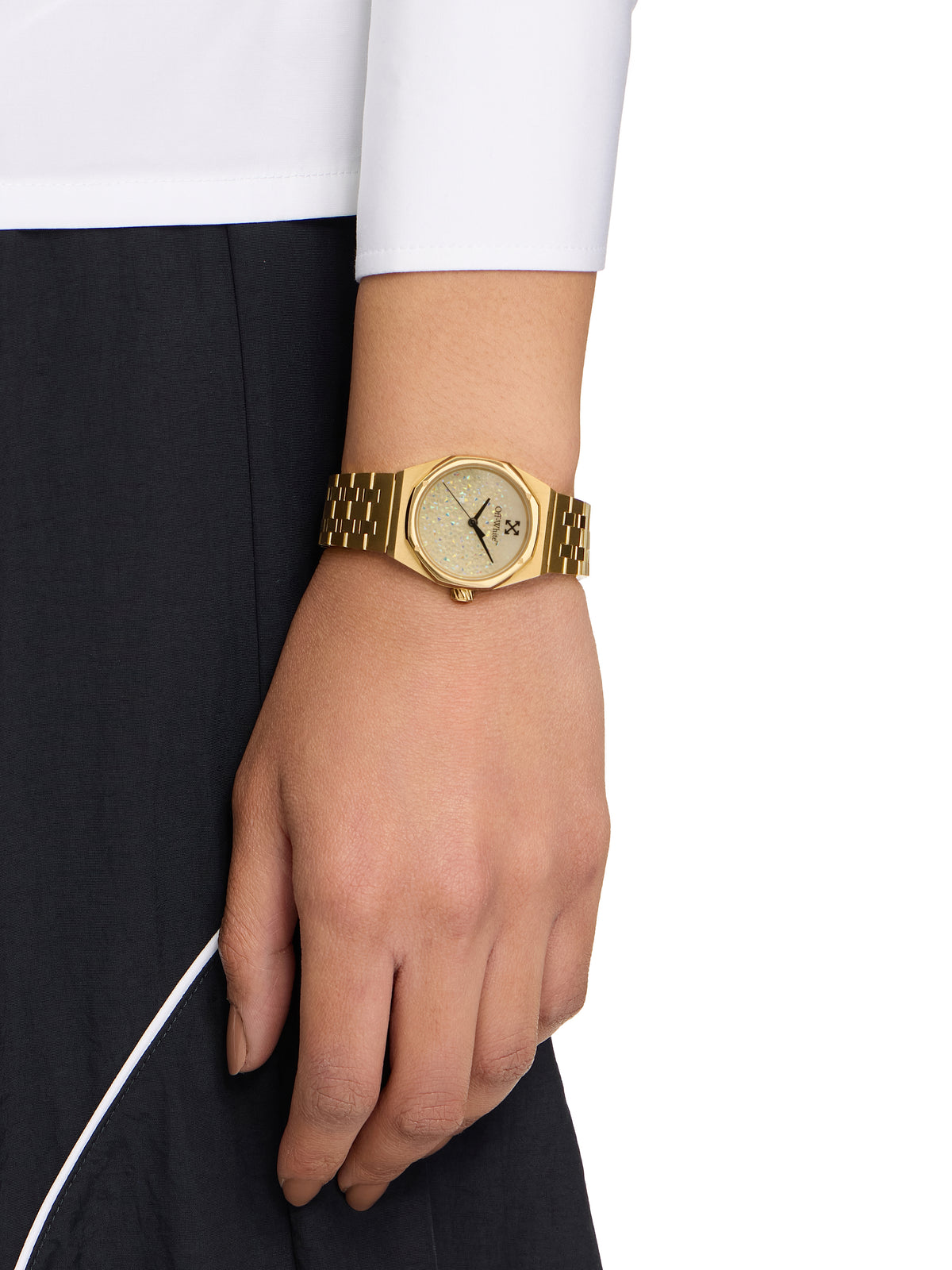 OFF WHITE "Dust" Watch Gold OW1L034M
