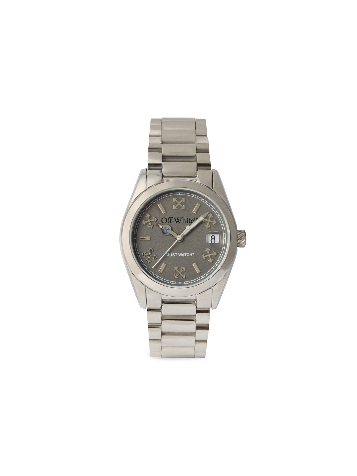 OFF WHITE "Crossing" Watch Silver OW1L036M