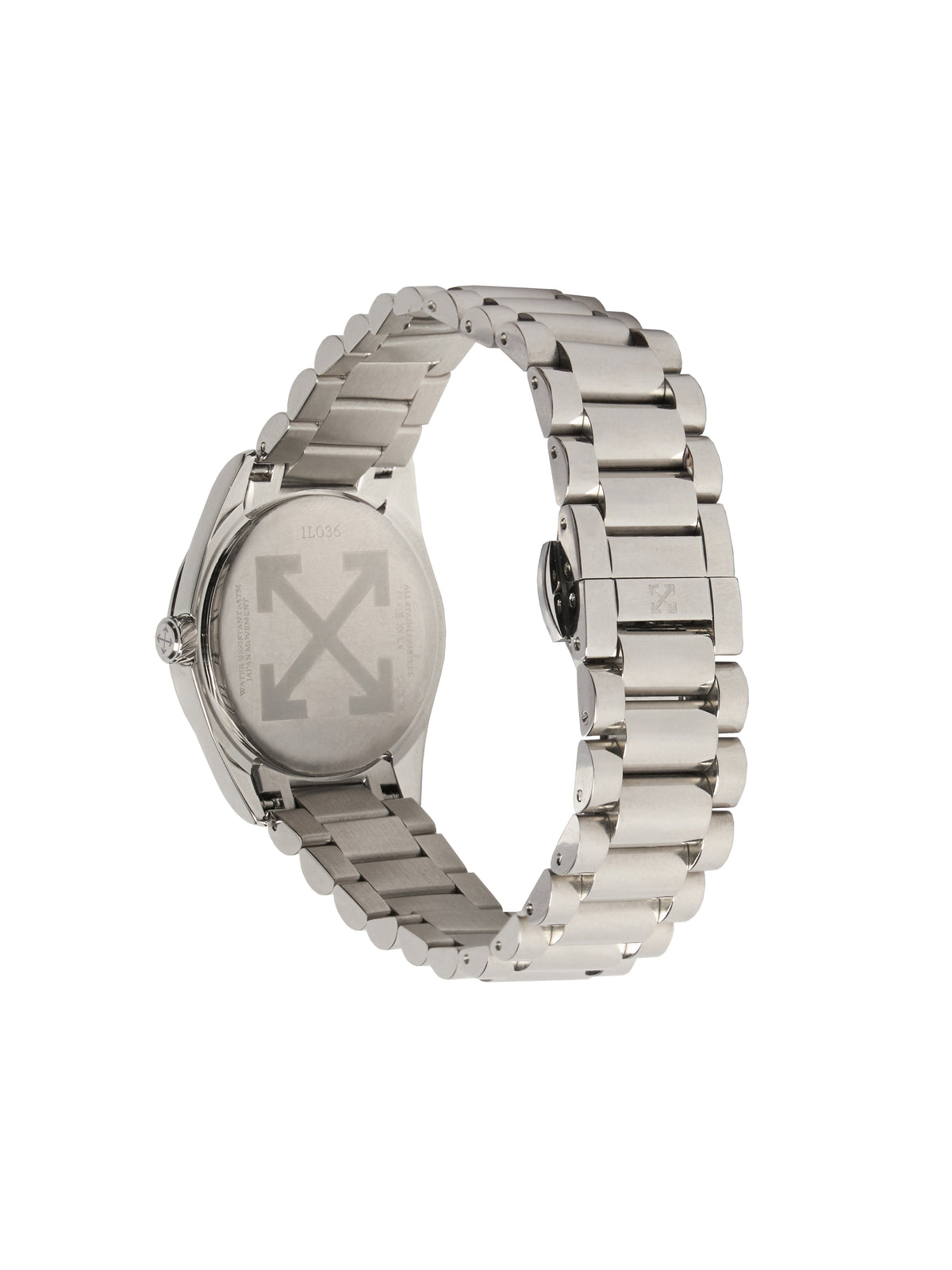 OFF WHITE "Crossing" Watch Silver OW1L036M