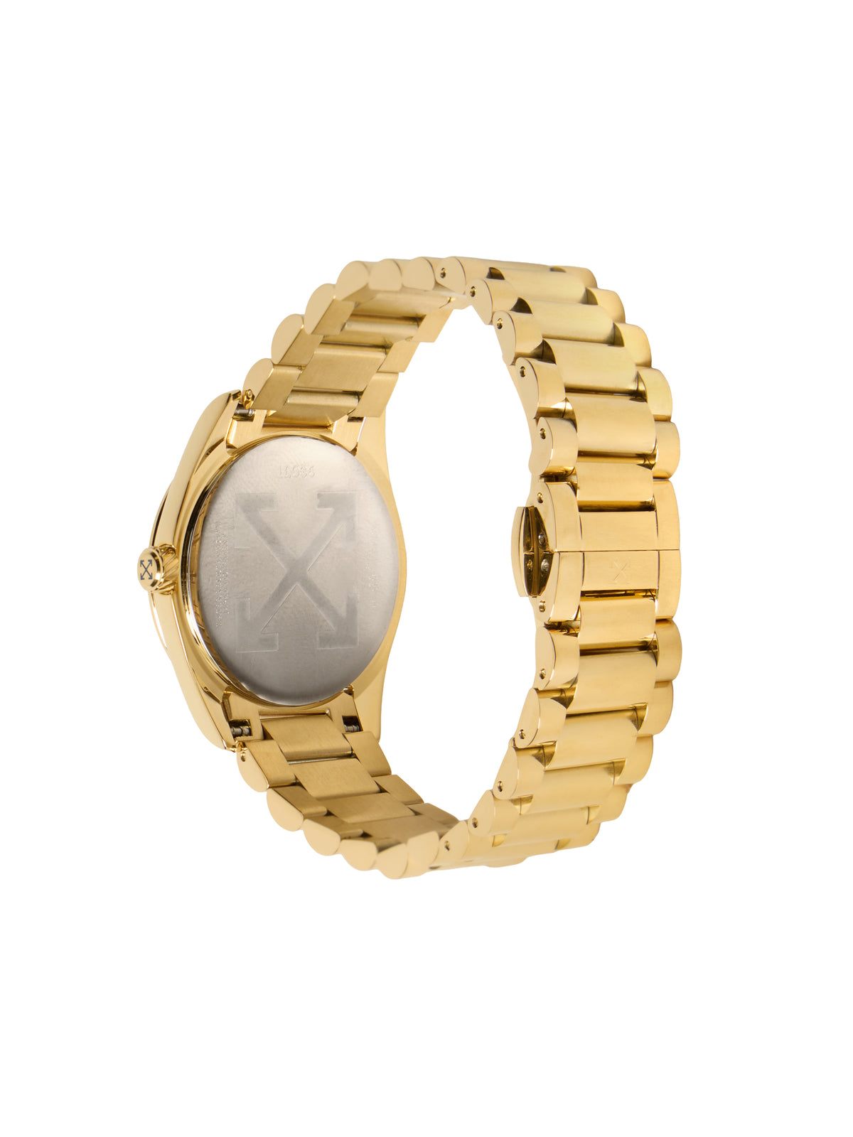 OFF WHITE "Crossing" Watch Gold OW1L036M