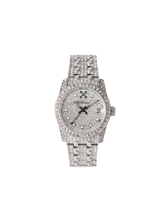 OFF WHITE "Discreet" Watch Silver OW1L037M