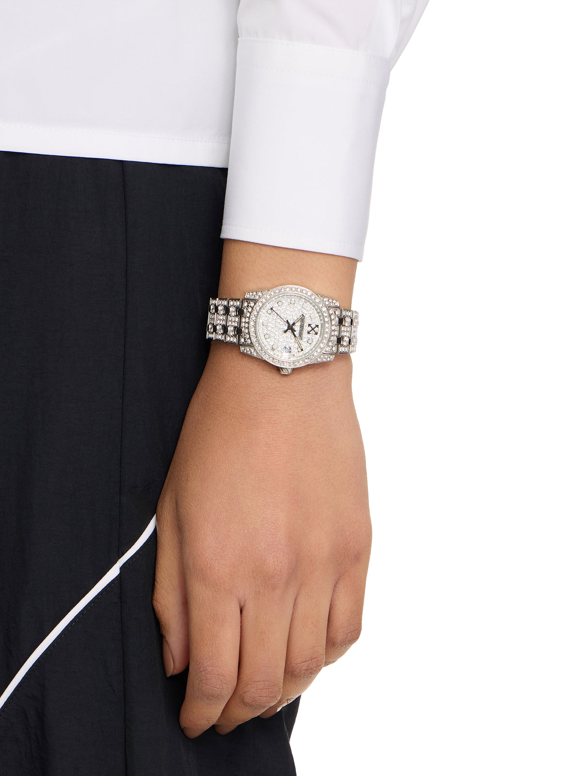 OFF WHITE "Discreet" Watch Silver OW1L037M